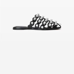 Alexander Wang rexa silver and leather cage sandals